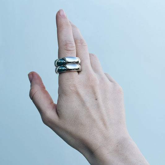 Cuff the ring: Silver set